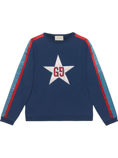 gucci star sweatshirt|Gucci sweatshirt vintage.